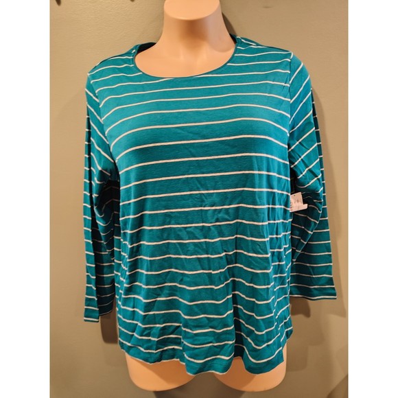 cj. banks 2x  christopher banks long sleeve crew neck tee - Picture 4 of 6